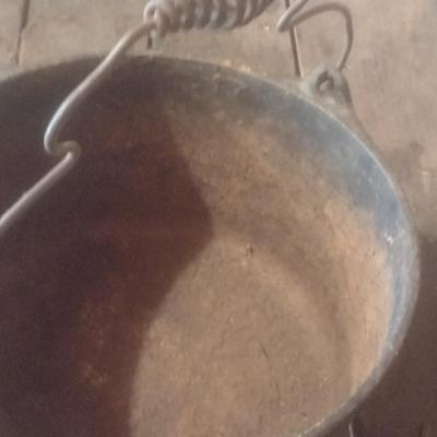 Antique Cast Iron Firepit Pot