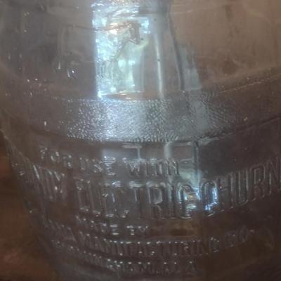 Vintage Alabama Manufacturing Gem Dandy Electric Churn Glass Jar with Electric Churn Motor Choice A