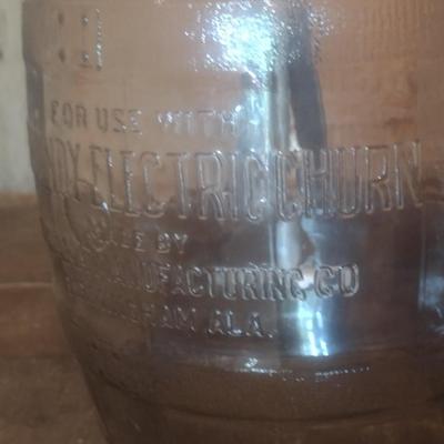Vintage Alabama Manufacturing Gem Dandy Electric Churn Glass Jar with Electric Churn Motor Choice B