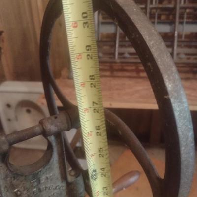 Antique Metal Bin Hand Crank Dazey Butter Churn