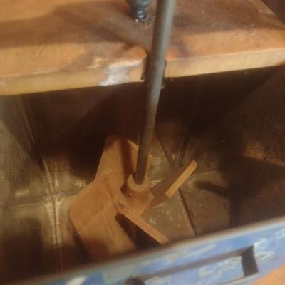 Antique Metal Bin Hand Crank Dazey Butter Churn