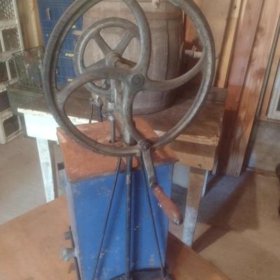 Antique Metal Bin Hand Crank Dazey Butter Churn
