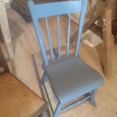 Set of Three Vintage Rocking Chairs Various Era Designs