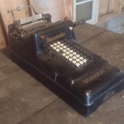 Antique Burroughs Office Adding Machine
