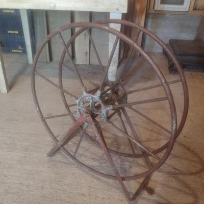 Vintage Metal Hose Reel