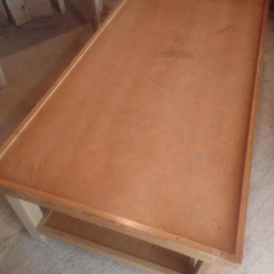 Hand Crafted Double Tier Worktable Two Piece