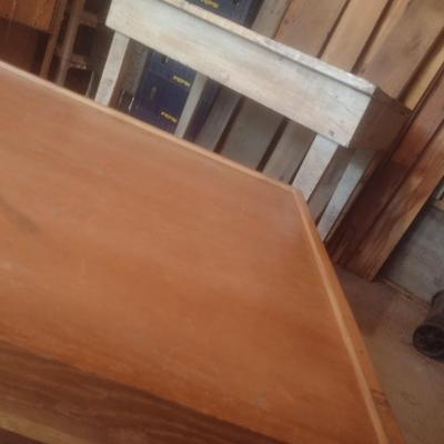 Hand Crafted Double Tier Worktable Two Piece