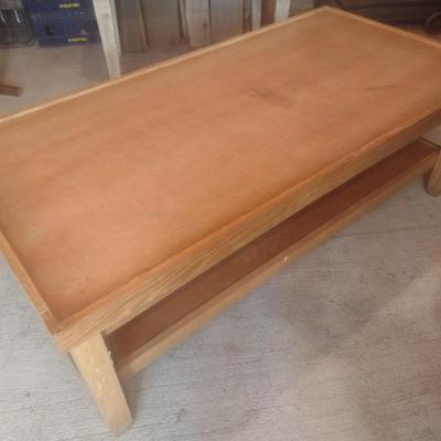 Hand Crafted Double Tier Worktable Two Piece