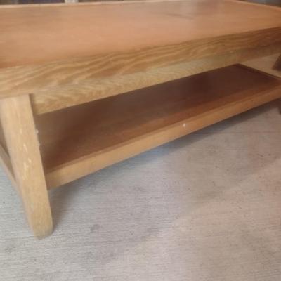 Hand Crafted Double Tier Worktable Two Piece