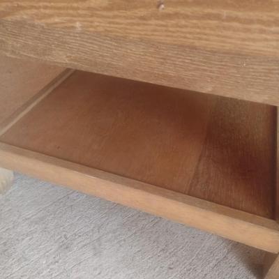 Hand Crafted Double Tier Worktable Two Piece