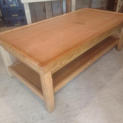Hand Crafted Double Tier Worktable Two Piece