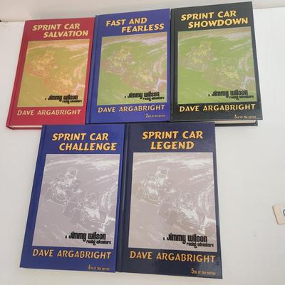 Jimmy Wilson Racing Adventure 5 Book Series Sprint Car Racing All Signed by Dave Argabright