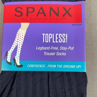 Spanx Trouser Socks Black Fuller Calf size