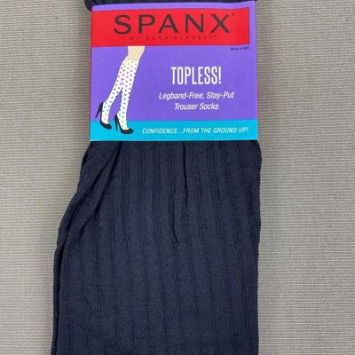 Spanx Trouser Socks Black Fuller Calf size