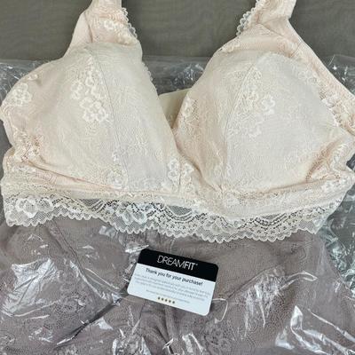 2 New Dreamfit Bralettes Size 3XL