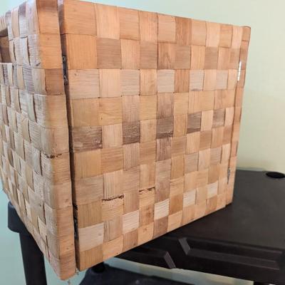 4 - Folding Rattan Storage Containers (PB)