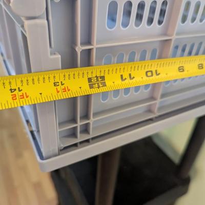 3 Brown & 2 Gray Storage Bins (PB)