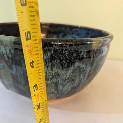 Hand Signed Pottery Glazed Bowl #2 (K)