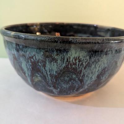 Hand Signed Pottery Glazed Bowl #2 (K)