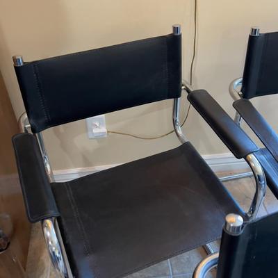 Sale Photo Thumbnail #31: Three chairs in very good condition, possibly a European Import. 