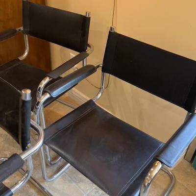 Sale Photo Thumbnail #32: Three chairs in very good condition, possibly a European Import. 
