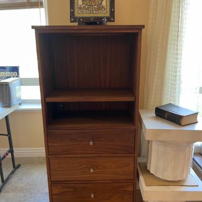 Sale Photo Thumbnail #50: Very good condition. Measures: 26 Across  X 16 Deep X 56" Tall  with Brushed Stainless Base. Please Bring Moving Help and Packing Blankets. 