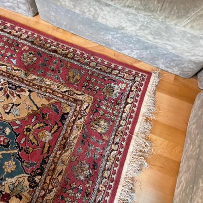 Sale Photo Thumbnail #68: Measure 120" X 80" Very Good Condition. Minor Fringe Loss, but over all very good. No Stains or Damage. 