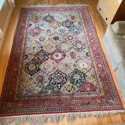 Sale Photo Thumbnail #65: Measure 120" X 80" Very Good Condition. Minor Fringe Loss, but over all very good. No Stains or Damage. 