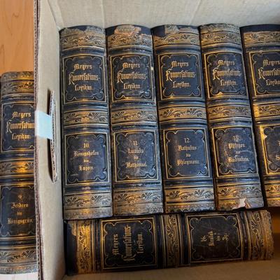 Sale Photo Thumbnail #113: Very Cool Leather Binding. Excellent Condition for their age. Large Books! Published in 1890 