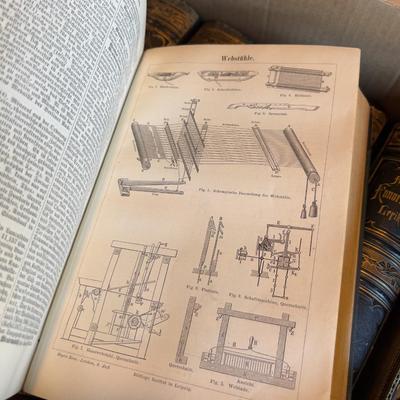 Sale Photo Thumbnail #119: Very Cool Leather Binding. Excellent Condition for their age. Large Books! Published in 1890 