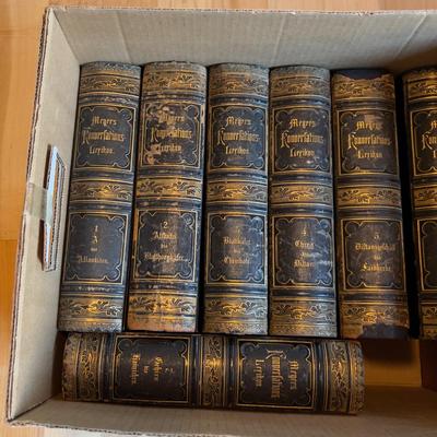 Sale Photo Thumbnail #110: Very Cool Leather Binding. Excellent Condition for their age. Large Books! Published in 1890 