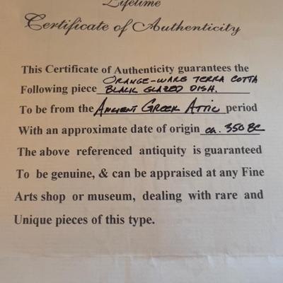 Sale Photo Thumbnail #171: Very valuable!? Interesting Find!! Has letter of authenticity. COLLECTIBLE! 
