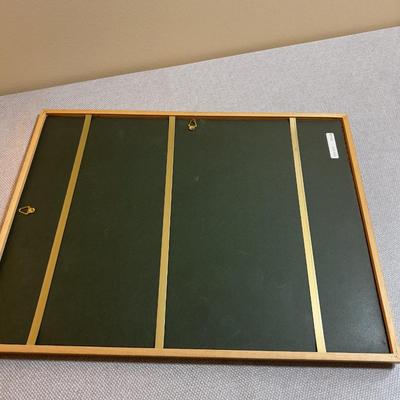 Sale Photo Thumbnail #282: Measures 17 X 13" Plastic "Glass". Framed. 