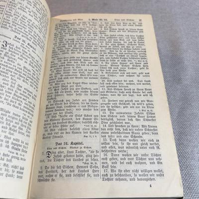 Sale Photo Thumbnail #297: Antique Dated 1885 Leather Bound. German Language