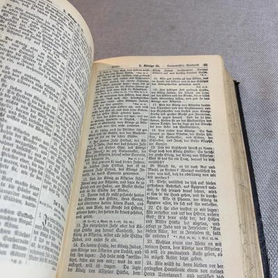 Sale Photo Thumbnail #296: Antique Dated 1885 Leather Bound. German Language