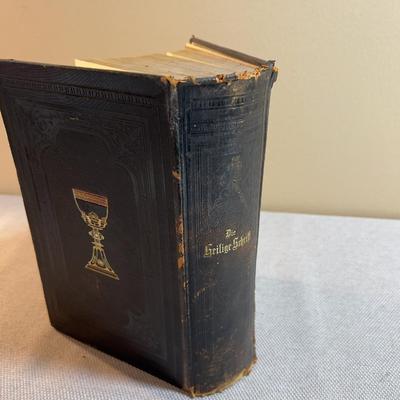 Sale Photo Thumbnail #290: Antique Dated 1885 Leather Bound. German Language