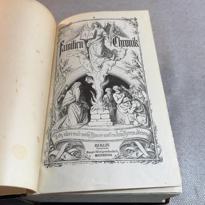 Sale Photo Thumbnail #291: Antique Dated 1885 Leather Bound. German Language