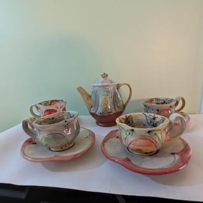 North Carolina Pincu Pottery Watercolor Signed Elise Willa Pincu Delfield (K)