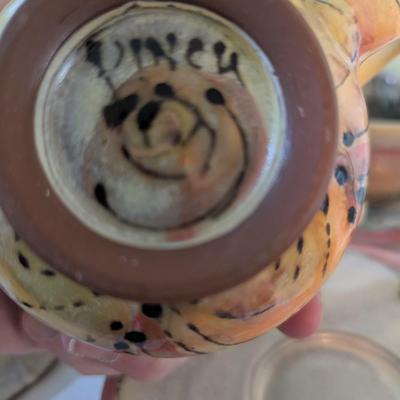 North Carolina Pincu Pottery Watercolor Signed Elise Willa Pincu Delfield (K)