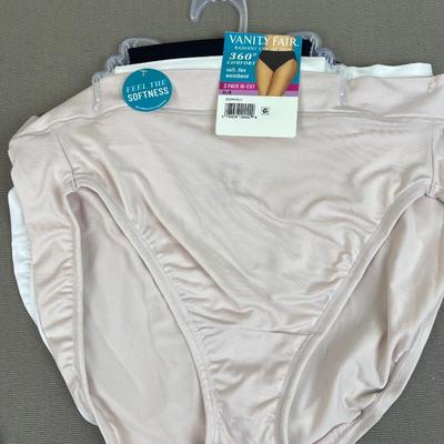 Vanity Fair 3 Pair Hi-Cut Underwear Size XL/8