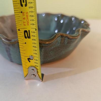 Locally Made Salvaterra Pottery Ruffled Pie Dishes (K)
