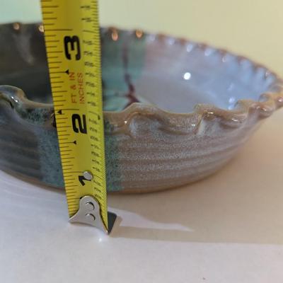 Locally Made Salvaterra Pottery Ruffled Pie Dishes (K)