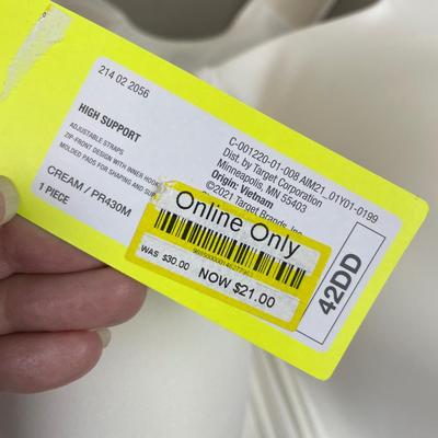 All in Motion Front Zip Sports Bra 42DD