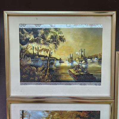 3 Vintage Foil Art