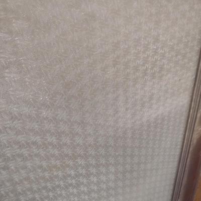 Antique Wood Framed Office Door Half with Textured Surface Glass Panel