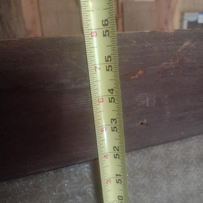 Antique Wood Framed Office Door Half with Textured Surface Glass Panel