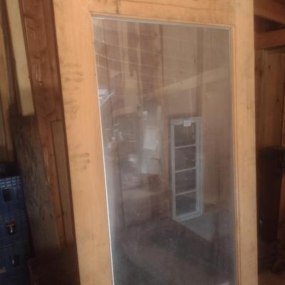 Solid Wood Framed Window Panel 80"x32"
