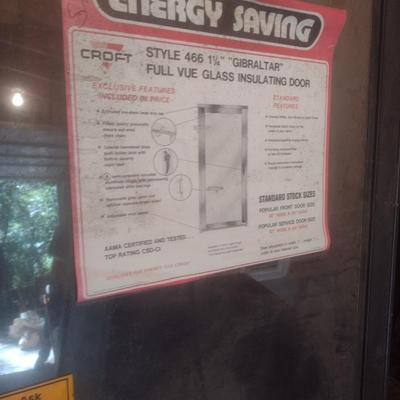 New in Package Right Hand Open-Out Glass Panel Insulated Storm Door