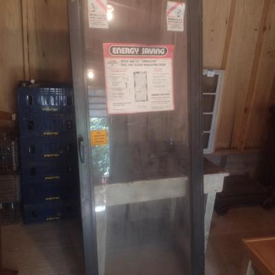 New in Package Right Hand Open-Out Glass Panel Insulated Storm Door