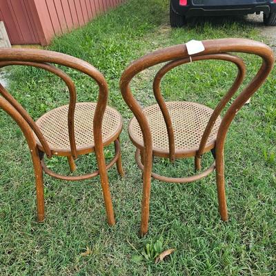 Lot of 2 Antique Bistro/Cafe/Ice Cream Chairs